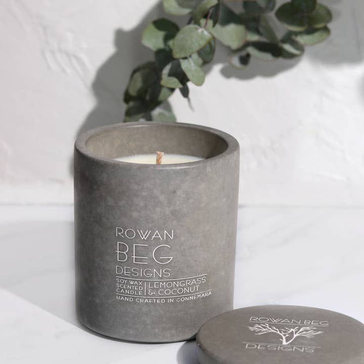 Candela al cocco alla citronella - Urban Collection per la vendita all'ingrosso da parte di Rowan Beg Designs