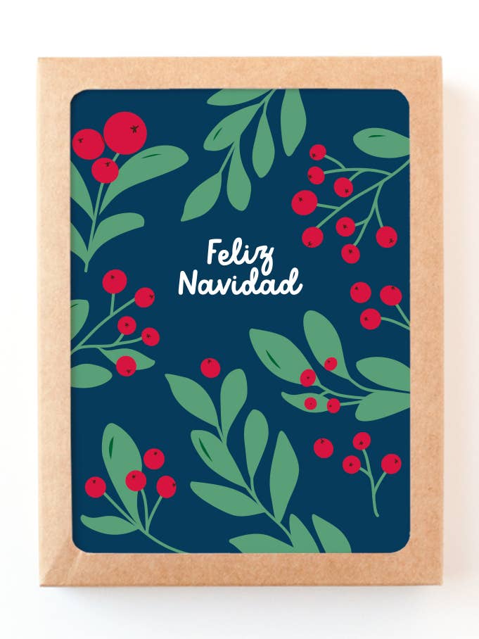 Vinterbär semesterkort | Spanska Feliz Navidad kort för wholesale av Graphic Anthology Greeting Cards