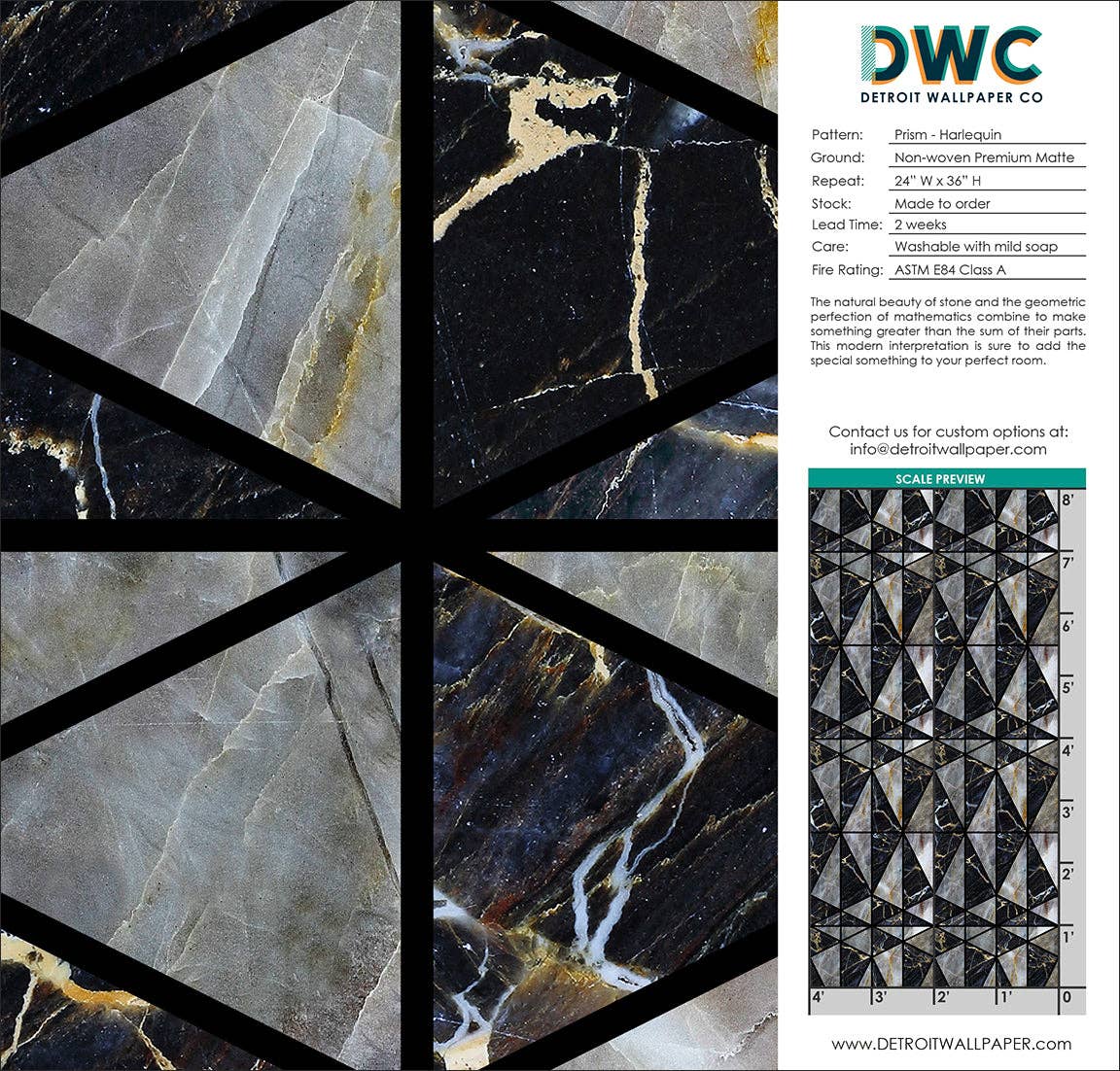 Detroit Wallpaper Co. – wholesale Wallpaper – Prism - Harlequin Wallpaper0
