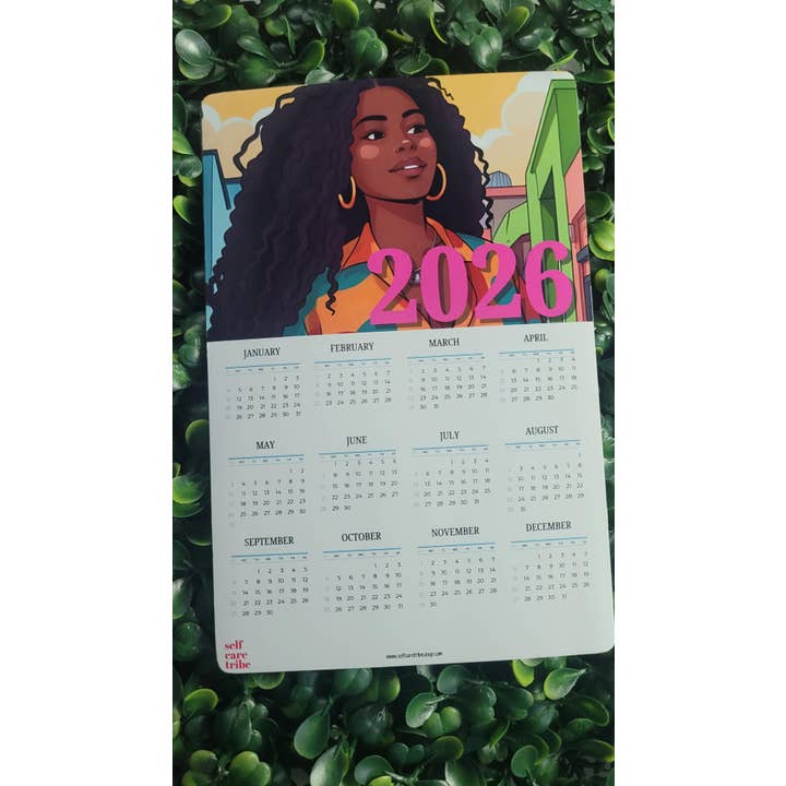 2026 Calendar Colorful Black Girl Magnet for wholesale by Self Care Tribe