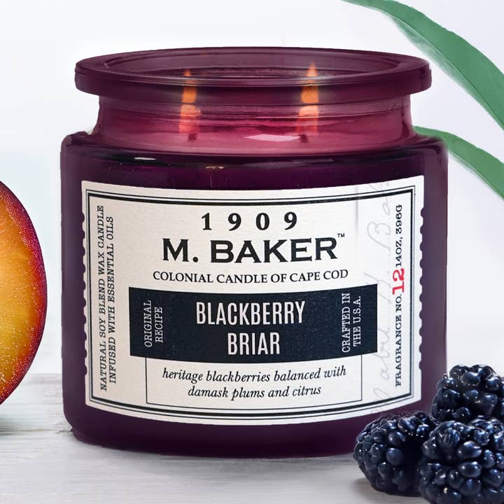 M Baker Blackberry Briar, 2 Wick, 14oz for wholesale by MVP Group International INC