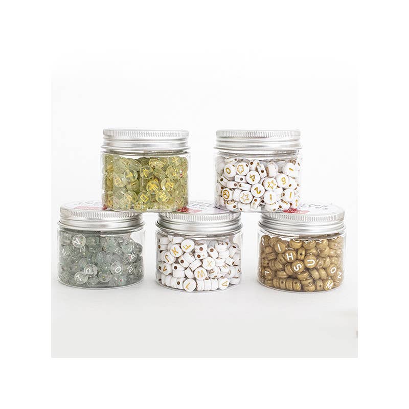 La Petite Épicerie - Wholesale Kralen - Potje letterkralen – wit4