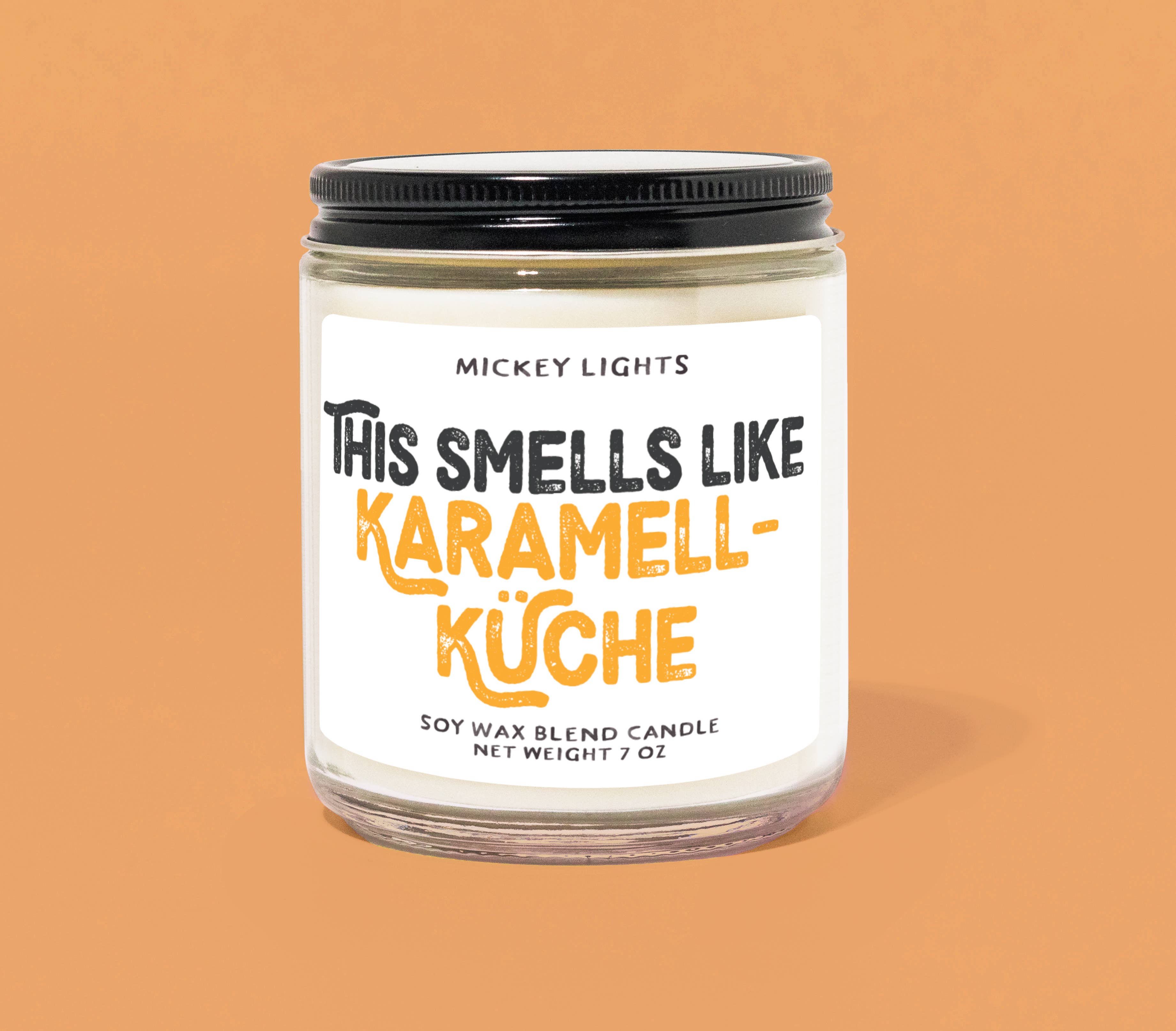 Theme Park Candles - Wholesale Jar/Filled Candle - Karamell-Kuche | 7 oz Soy Blend Candle