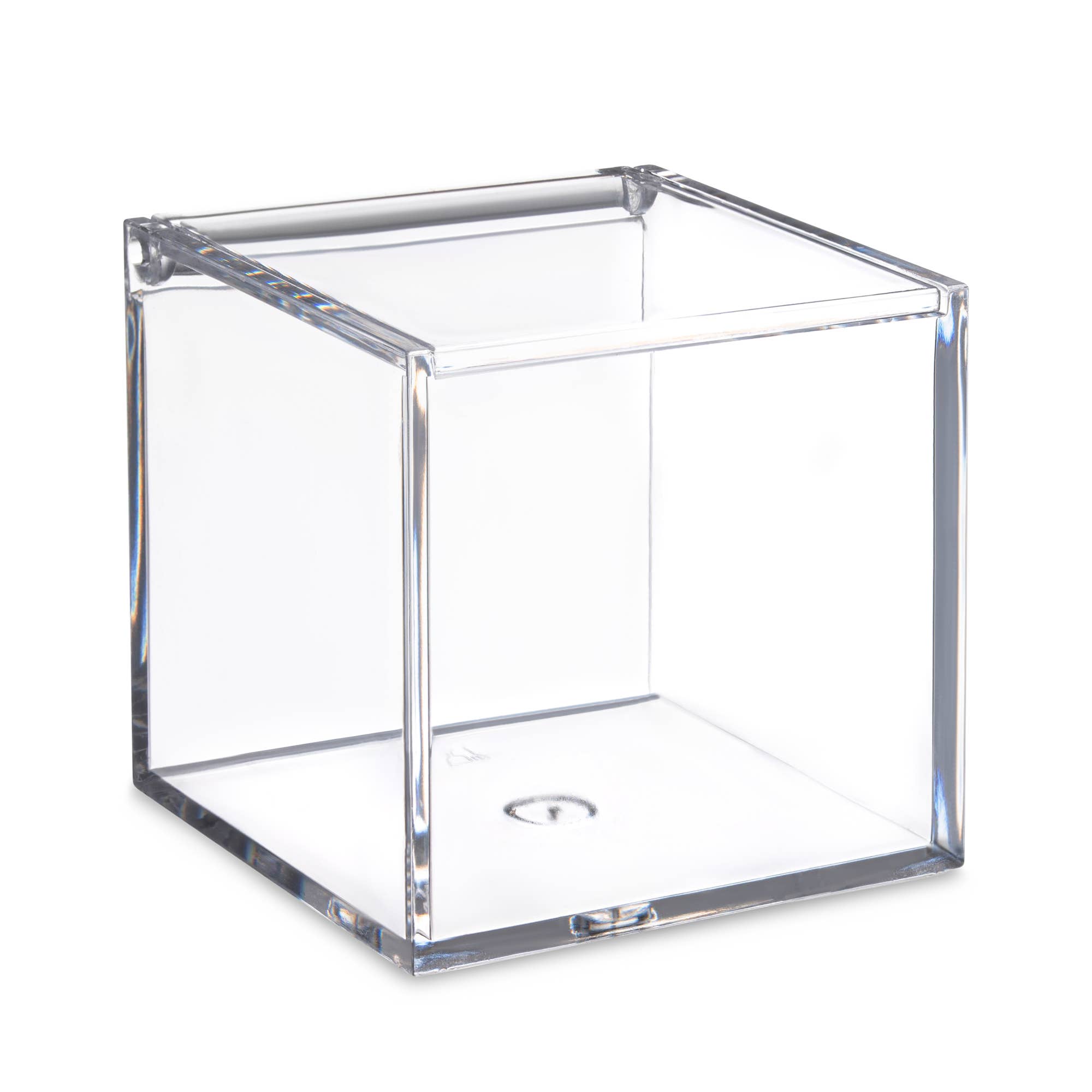 Hammont - Wholesale Gift Box - Clear Acrylic Boxes 4 Pack 3.15''X3.15''X3.15''0