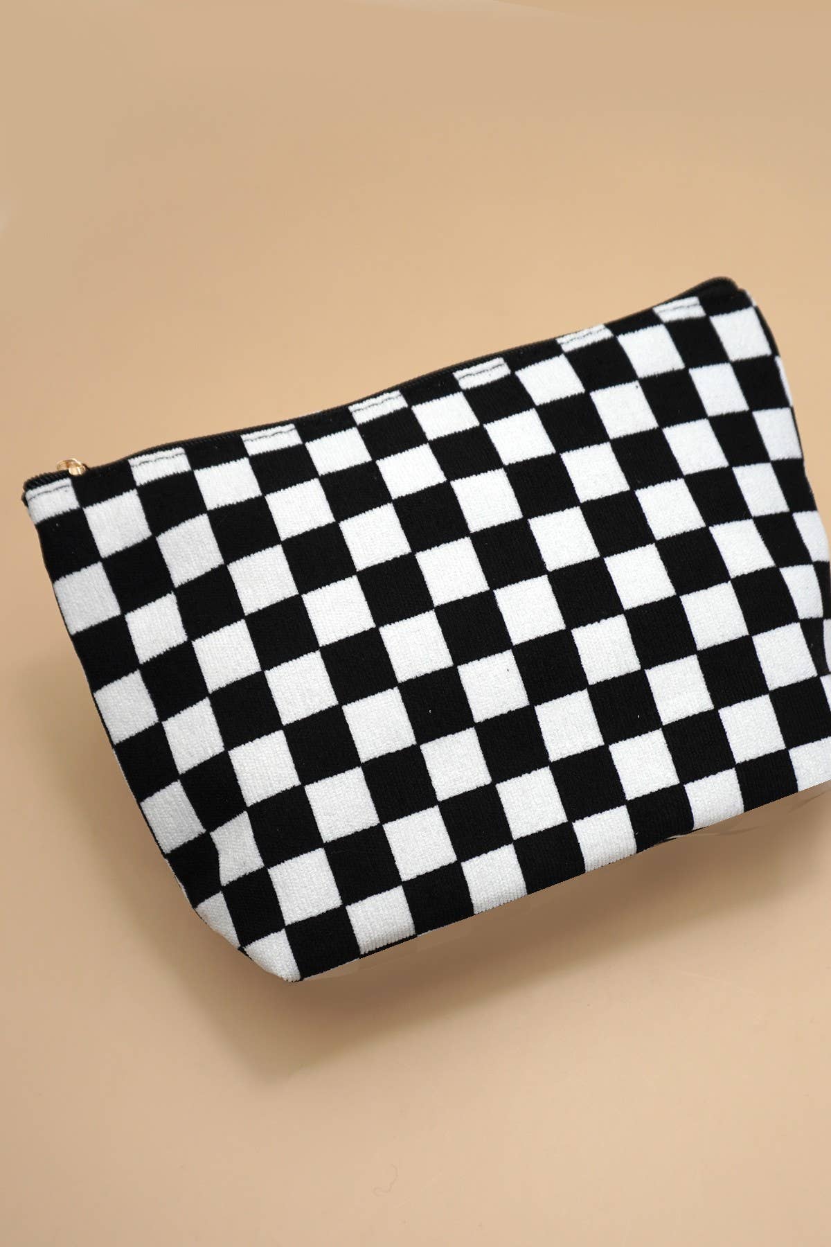 JOSSLYN by wall to wall - Wholesale Makeup/Cosmetic Bag - TRAVEL CHECKER COSMETIC MAKEUP POUCH BAG | 40P5710