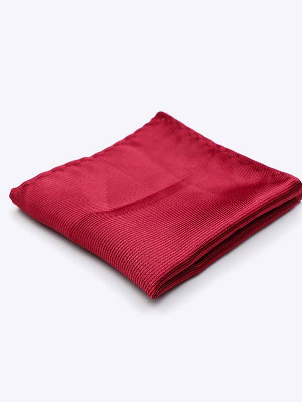 Rode Pochet n°1 in Polyester "Lucien" voor wholesale door Unipap's