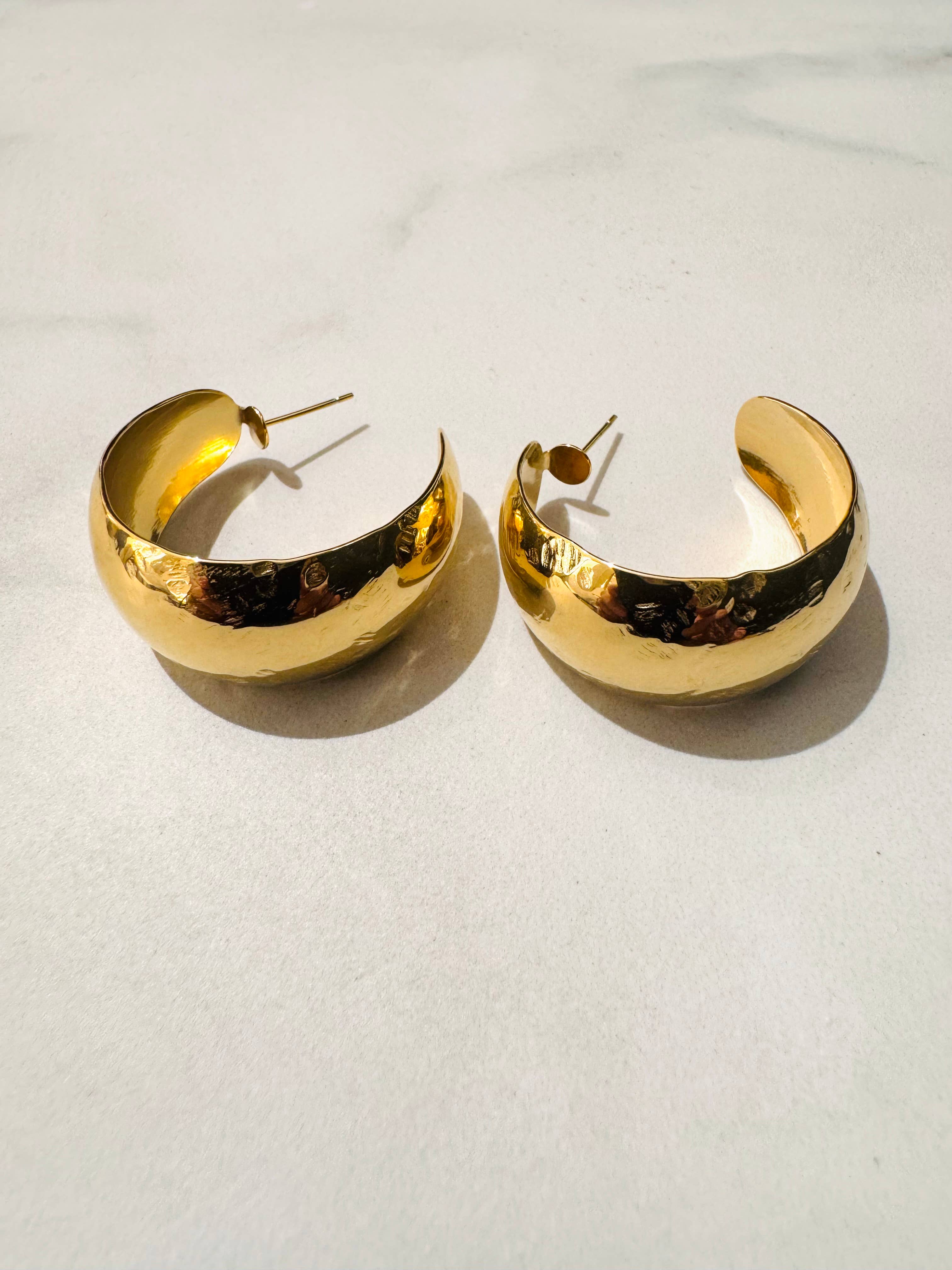 Cassette Barcelona - Wholesale Hoop Earrings - Malka Stainless Steel Hoop Earrings 1