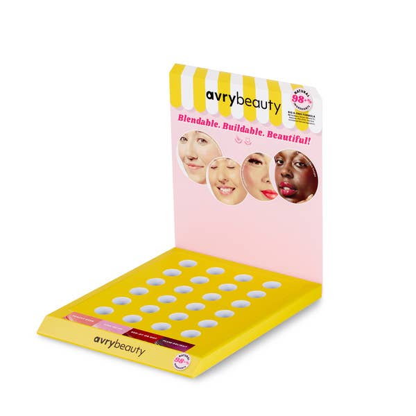 AvryBeauty - Wholesale Make-up palet voor het gezicht - Displaykit met getinte balsem voor lippen en wangen2