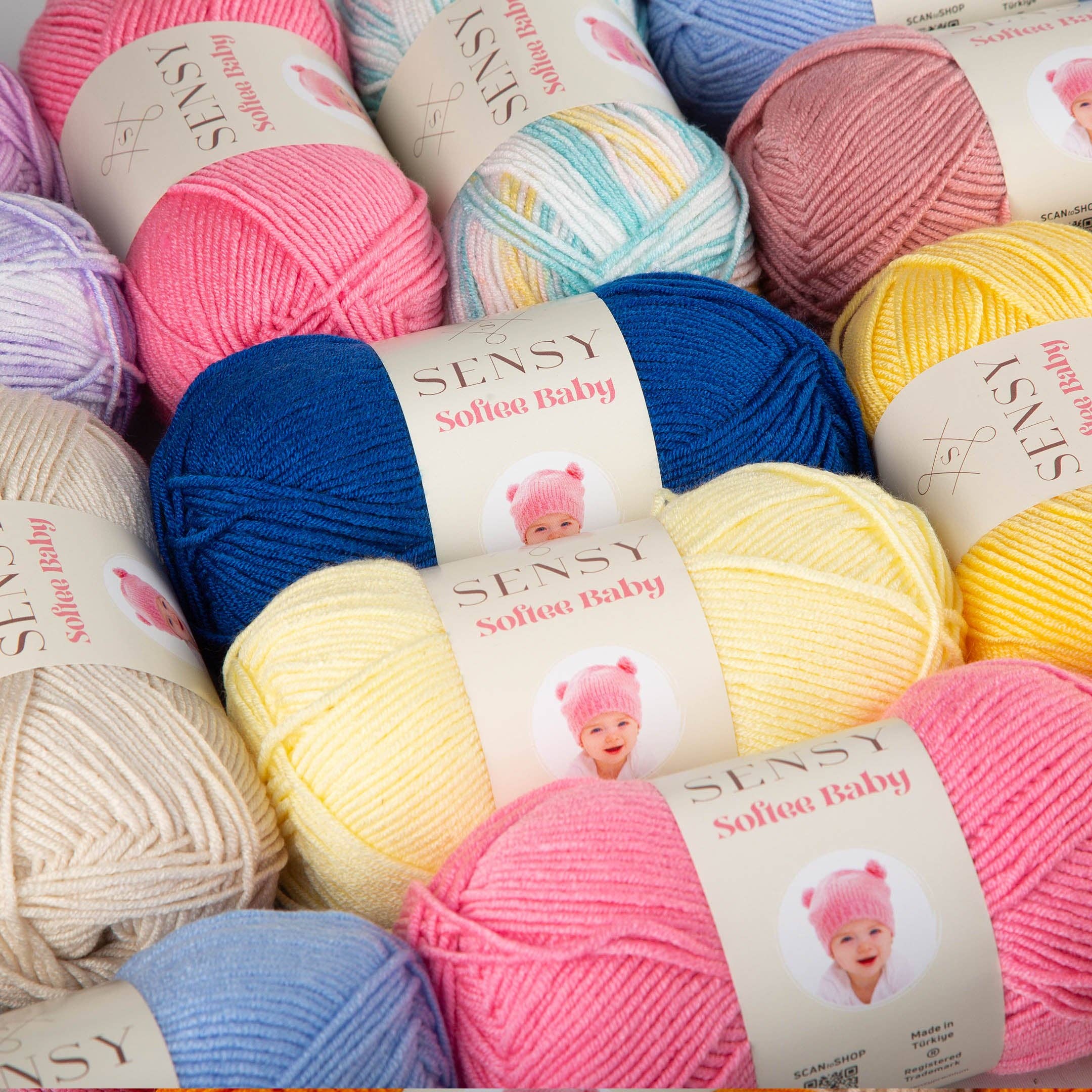 Sensy – wholesale Garn – Sensy Softee Babygarn, 3,5 oz, 275 meter, Gauge 3 Light43