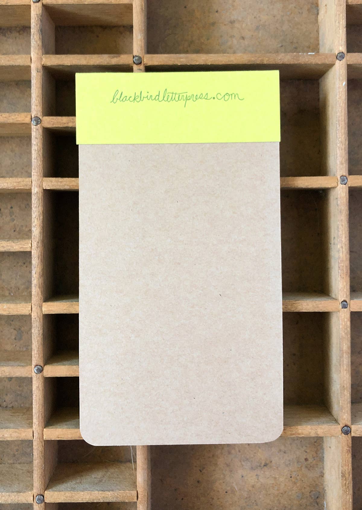 Blackbird Letterpress - Wholesale Notepad - fern jotter notepad2