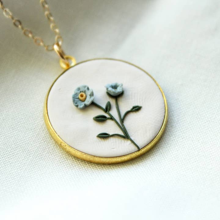 The Watermark Design - Wholesale Jewelry Set - 12 Month Birth Flower Necklace Set8