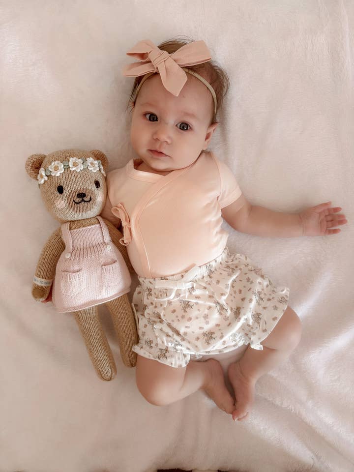 Diadema de Lazo de Algodón Hecha a Mano - Rosa Palo para venta al por mayor de Elke & Indigo