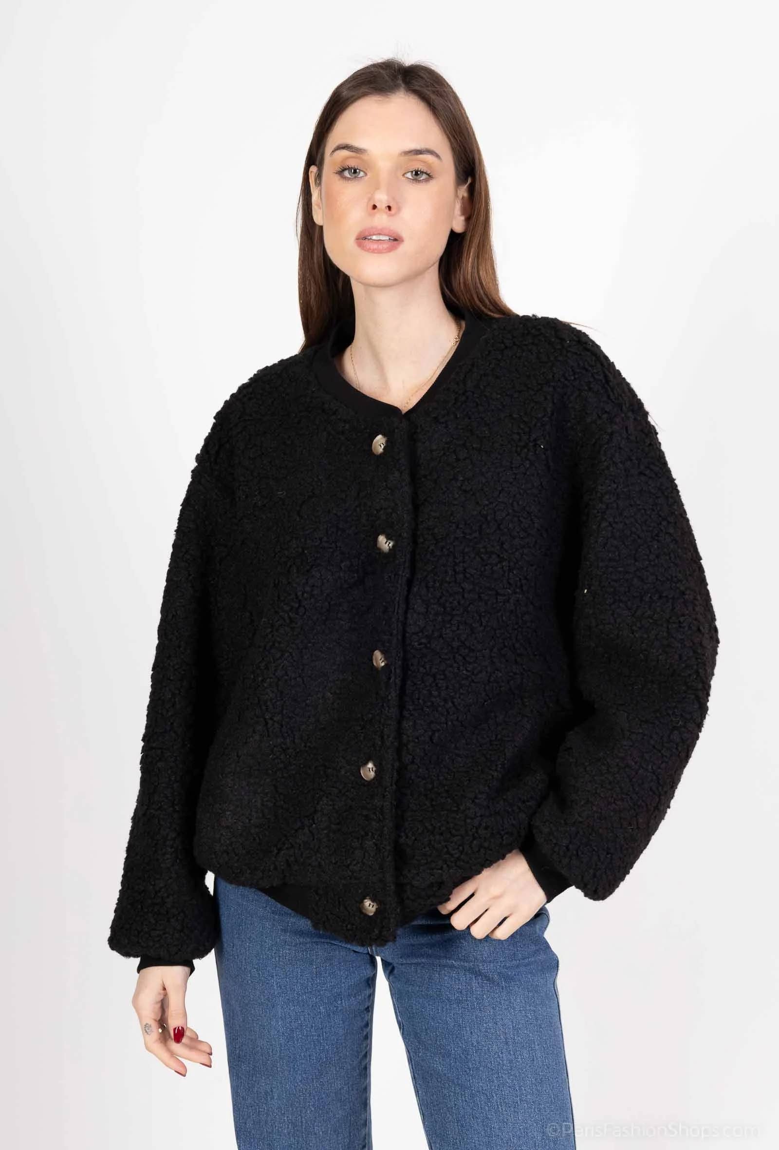 Pépouz' Paris - Wholesale Bomberjack - Dames - Oversized bomberjack in boucle PV252818