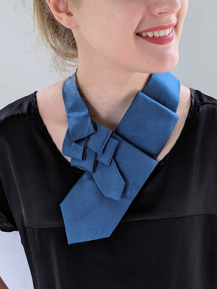 Teal Ascot Scarf for wholesale by Ogsplosh