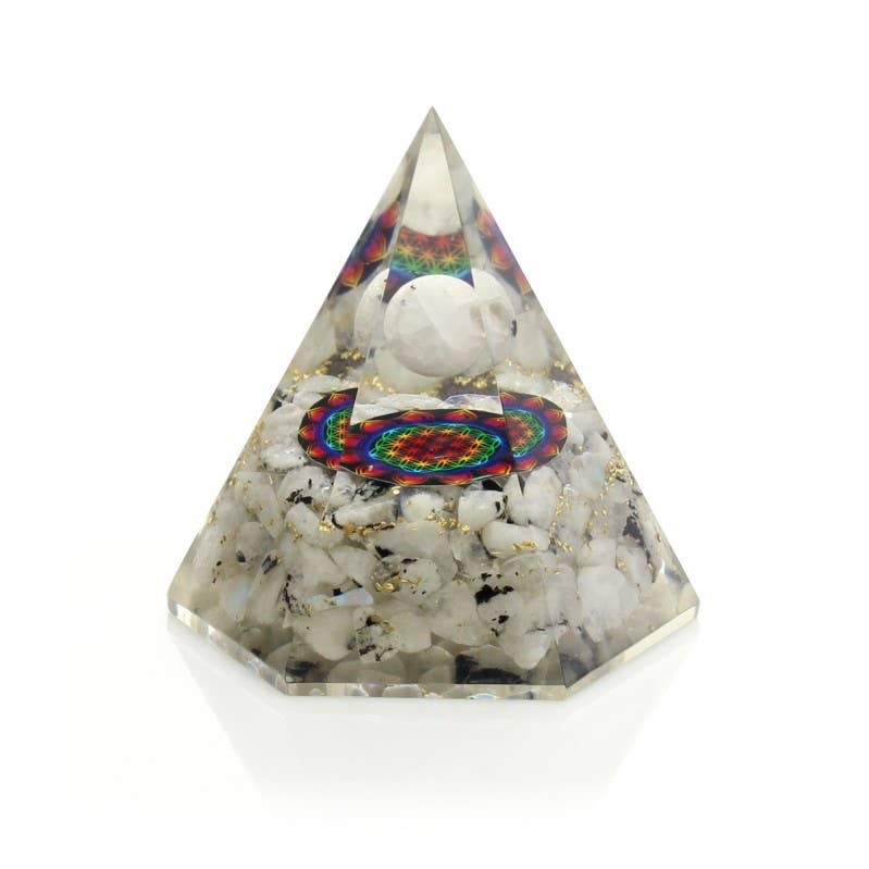 UniArt - Wholesale Spiritual Stone/Crystal - Hexagonal orgonite with sphere and natural stones16