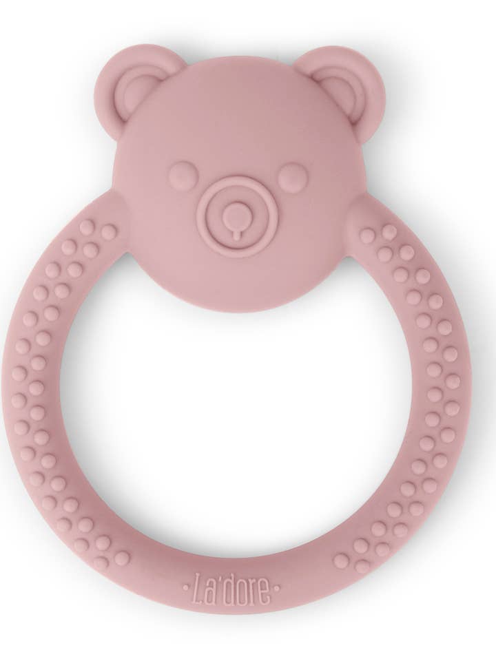 Bebe Bear Teether- Blossom for wholesale by Adora Baby Gifts