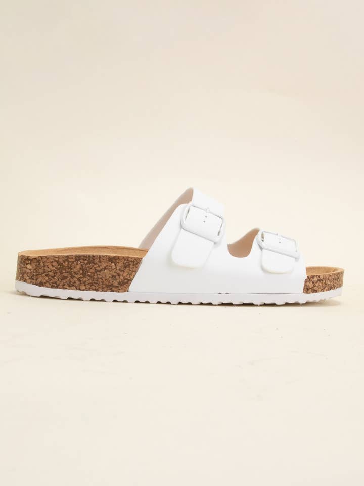 CCOCCI - Wholesale Sandals - Women's - AUDRINA COLOFUL DOUBLE BUCKLE STRAP SANDAL