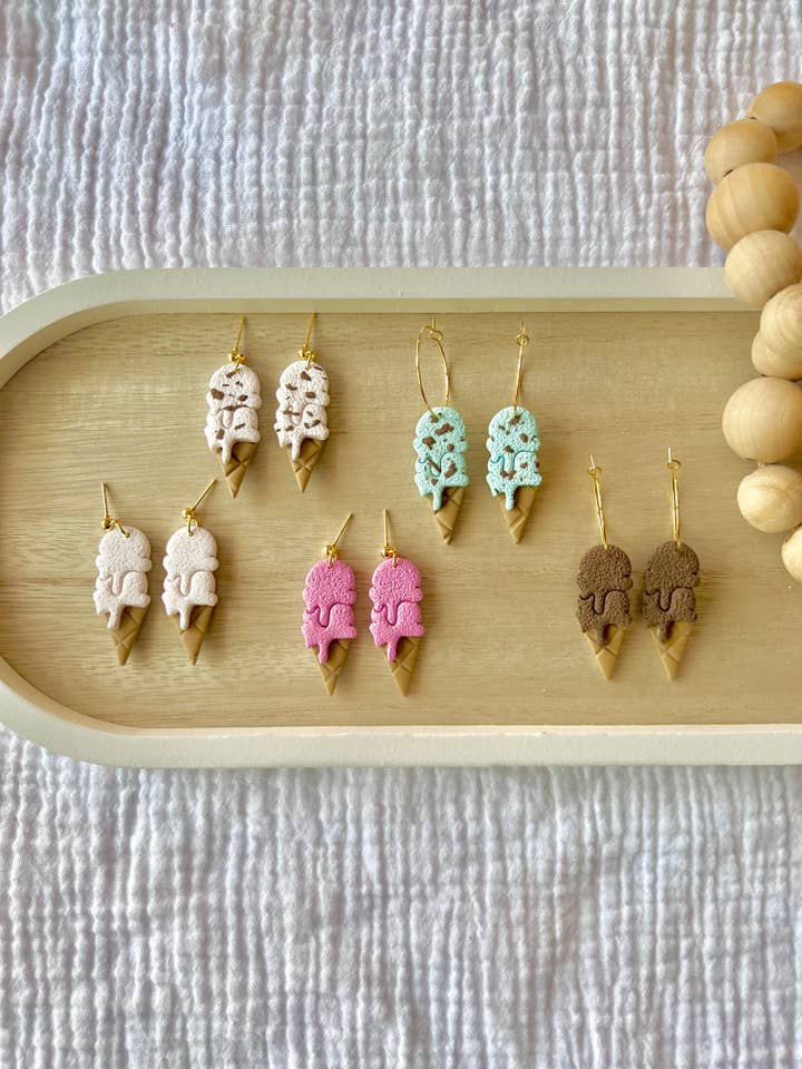 Brincos em Argila Gelado por atacado de SeizeTheClayJewelry