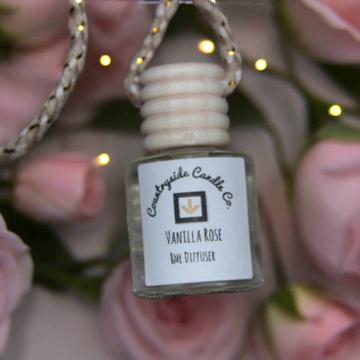 8ml Vanilla Rose Car diffuser for wholesale by Countryside Candle Co