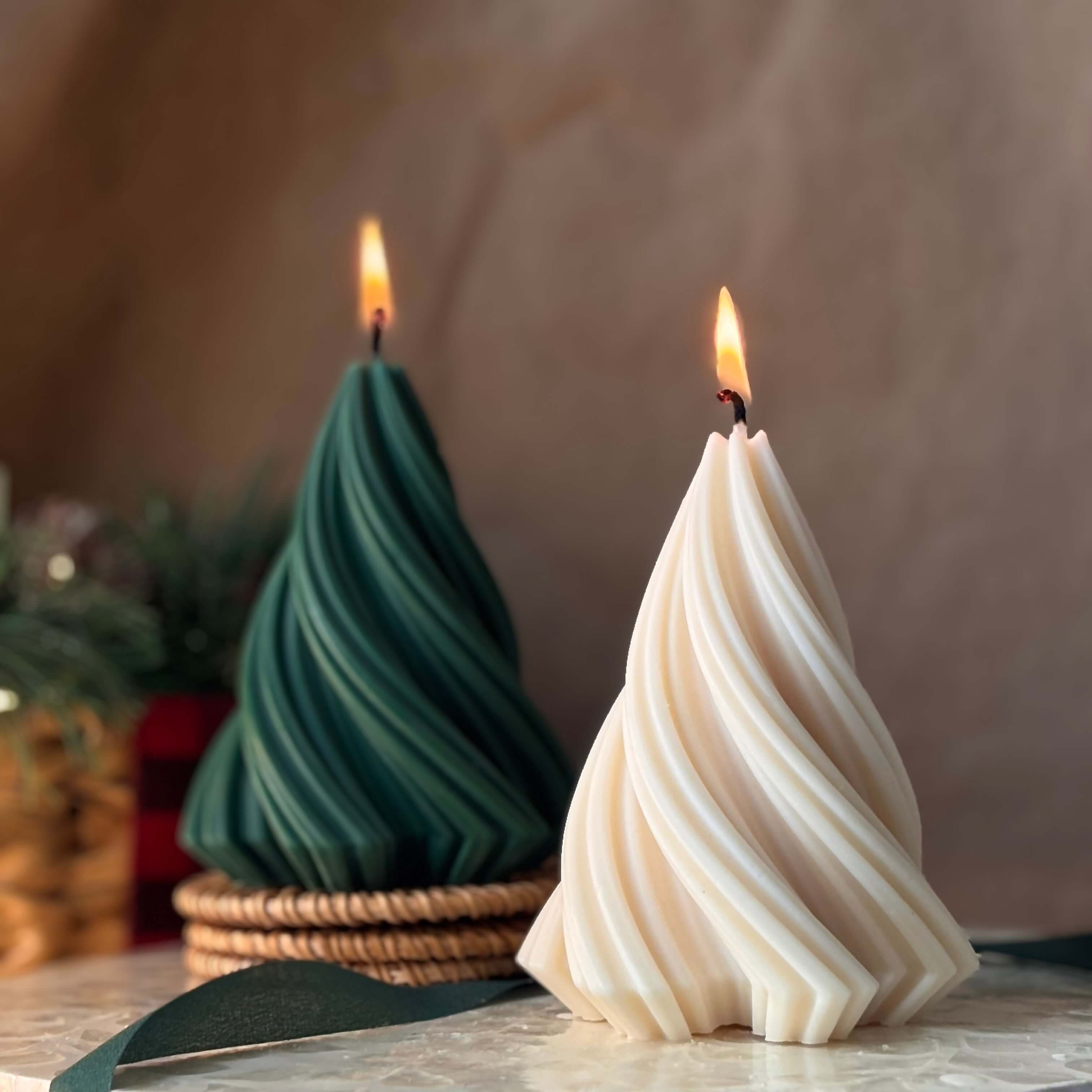OH MY BOX - Vendita all'ingrosso Candele a colonna - Candela per Albero di Natale | Decorazione Natalizia Fatta a Mano6