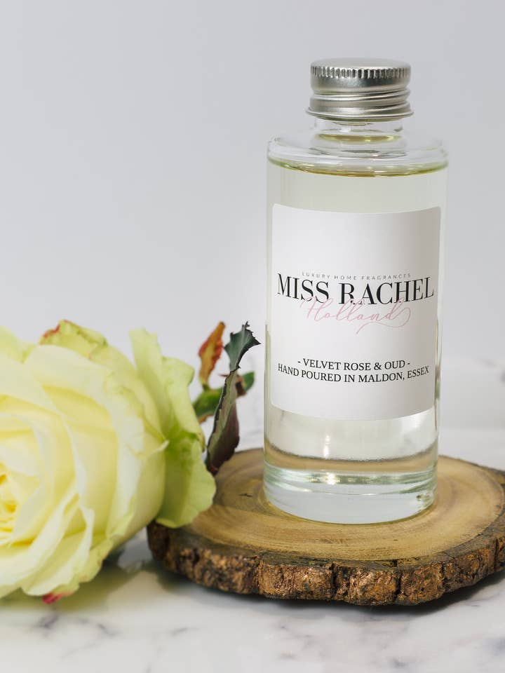 Velvet Rose & Oud Luksus Reed Diffuser Refill for engroshandel hos Miss Rachel Holland