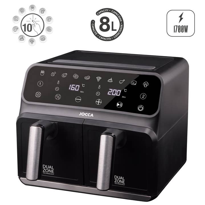 JOCCA - Wholesale Kitchen Appliance - Dual Digital Air Fryer 4L + 4L2