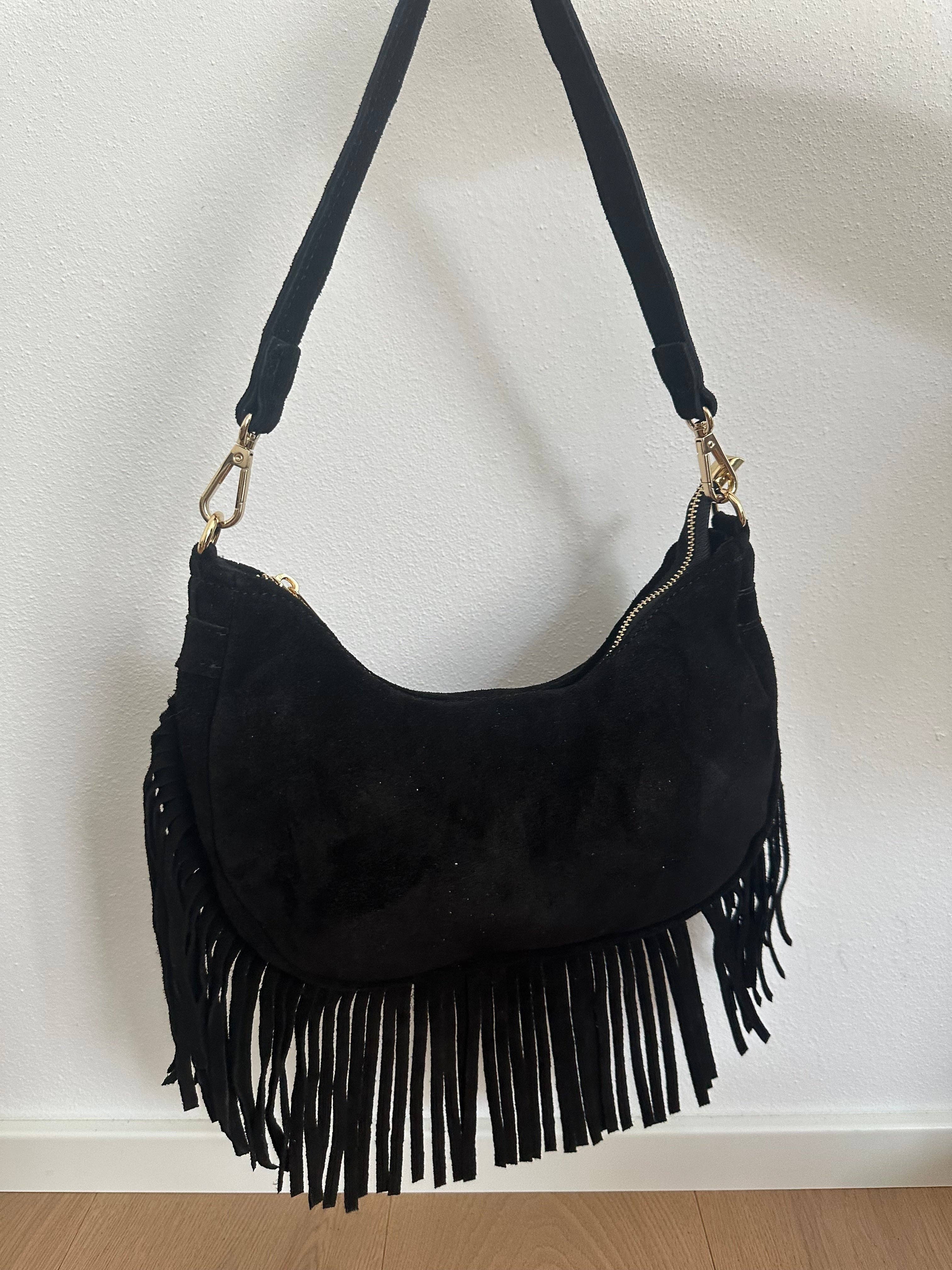 Zhade - Venta al por mayor Bolso con correa - Mujer - NINFEA - bolso de hombro de ante con flecos15