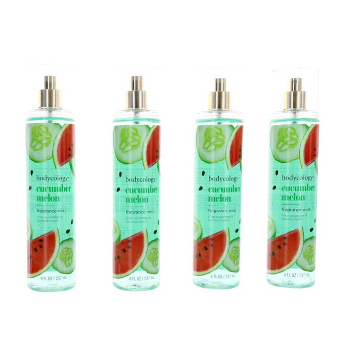 Bodycology Cucumber Melon Fragrance Mist 4 Pack 8 oz for wholesale by Myco Essentials, LLC