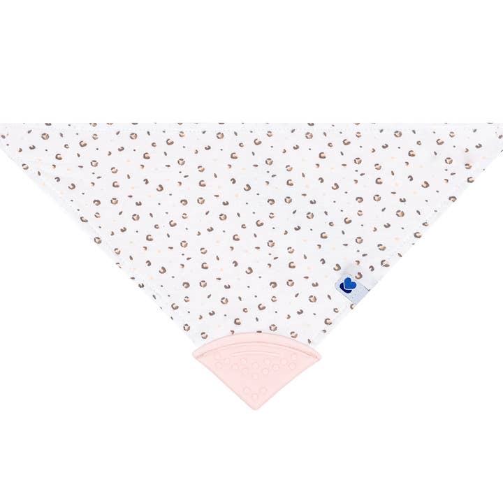 Savannemønster Lyserød Bandana hagesmæk med strop for engroshandel hos Kikkaboo