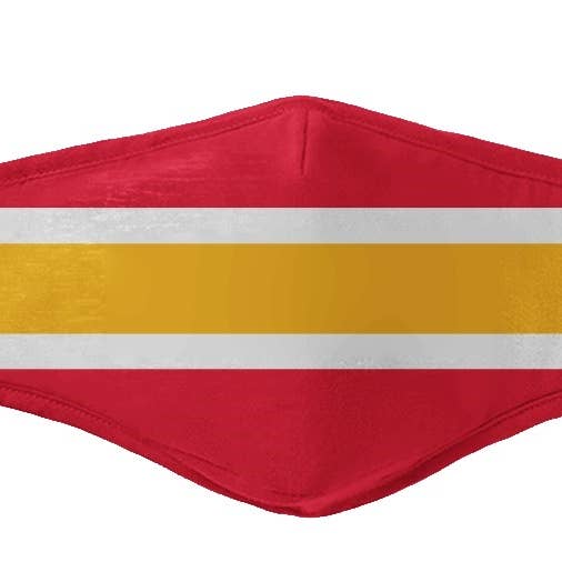 Team kleuren gezichtsmasker met thema voor wholesale door Sunkiss