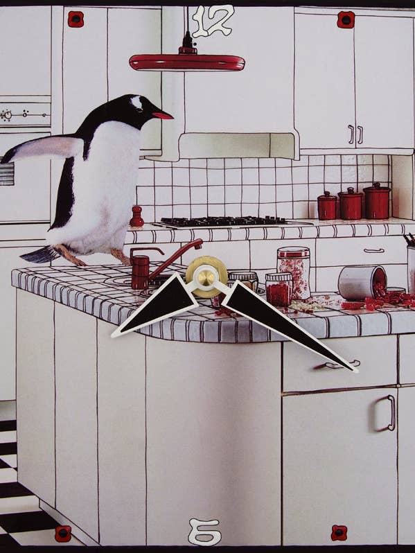 Sweet Emergency Collage Clock for wholesale by Lea Alboher