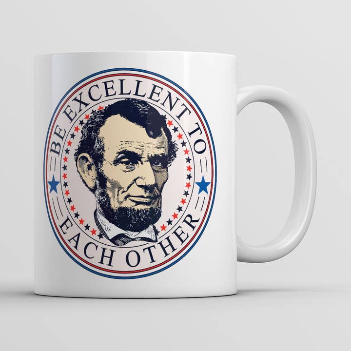 Be Excellent To Each Other Mug TV & Movies Graphic Ceramic for wholesale by Crazy Dog T-Shirts