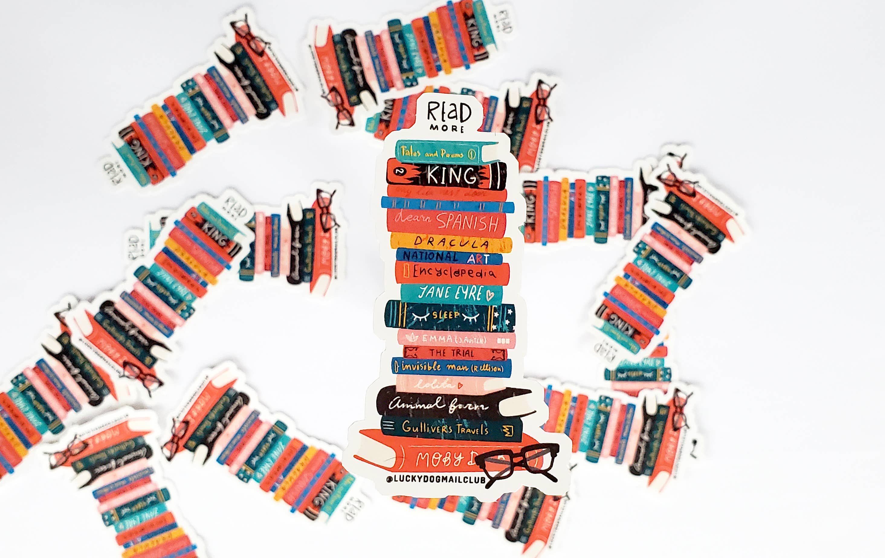 Lucky Dog Design Co. - Wholesale Sticker - Read More Vinyl Sticker1