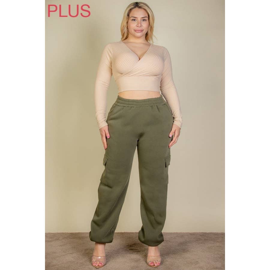 Timeless - Wholesale Athletic Sweatpants/Joggers - Women's - PLUS Cargo Jogger Sweatpants3