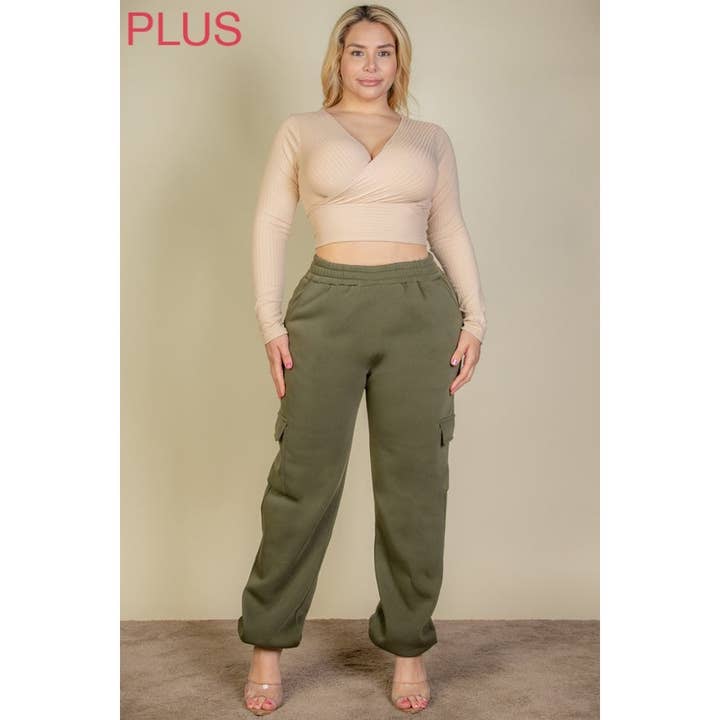 Timeless - Wholesale Athletic Sweatpants/Joggers - Women's - PLUS Cargo Jogger Sweatpants3