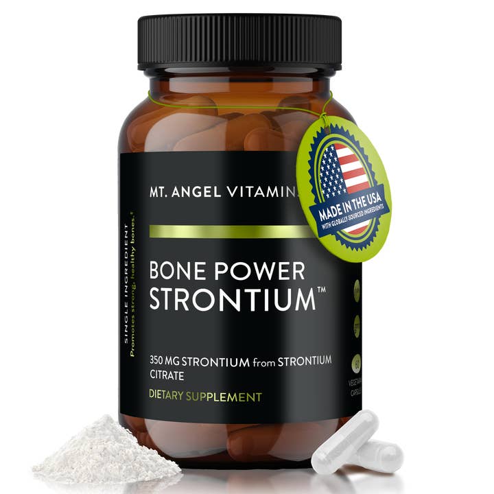 Mt. Angel Vitamins' Strontium Bone Power - 60 Capsules for wholesale by Mt. Angel Vitamins