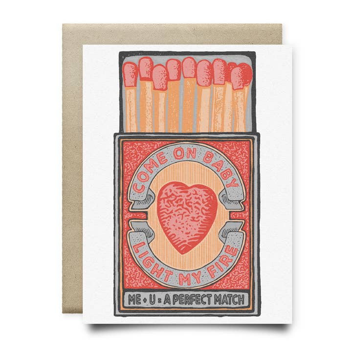 Come On Baby Light My Fire (Perfect Match) Card for wholesale by Anvil Cards