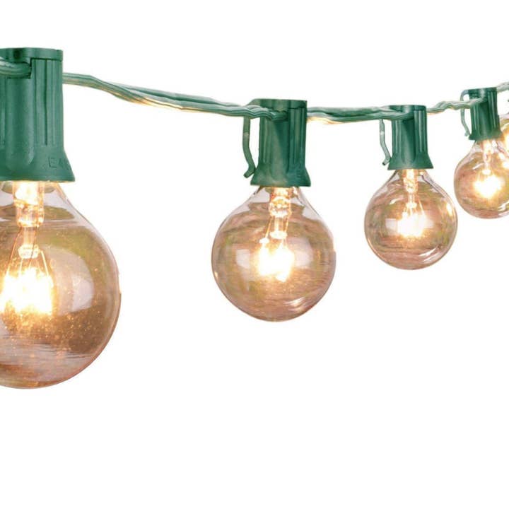 OutdoorSolarOutlet – wholesale String lights – Outdoor String Light-25 Feet G40 Globe Patio Lights with 26 Edison Glass Bulbs Waterproof Connectable Hanging Light