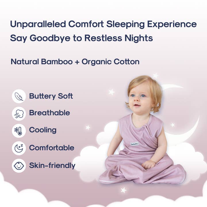 Domiamia - Wholesale Sleepsack - Baby - Cotton Baby Sleep Sack 1.0 TOG - Mauve