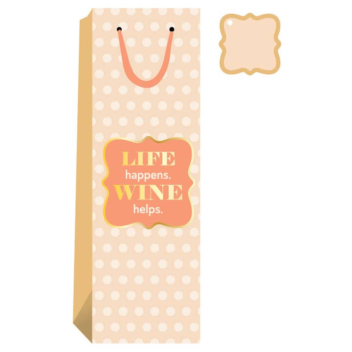 Wine Helps Wine Bags for wholesale by Drinks on Me