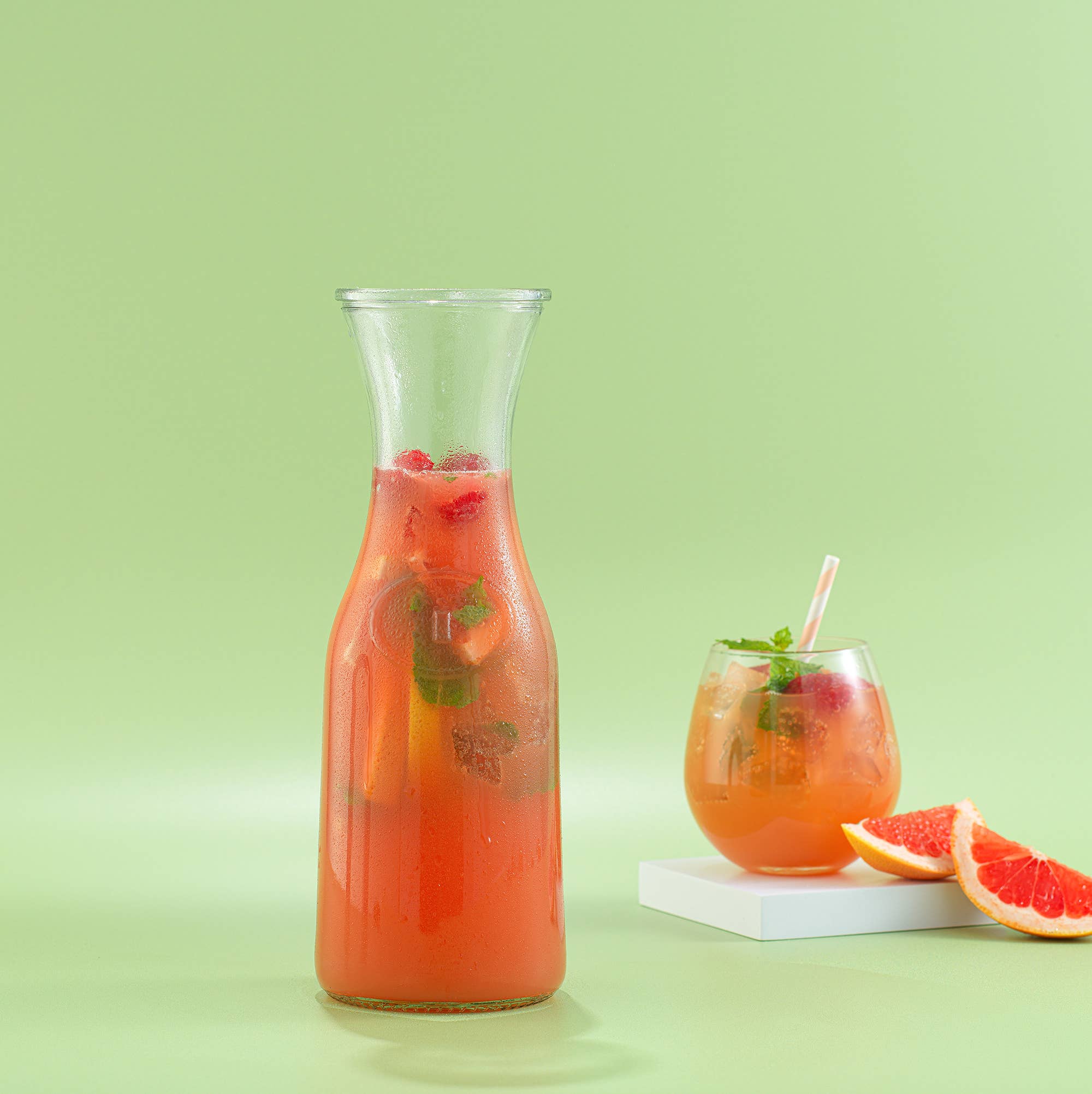 JoyJolt – Engroshandel Pitcher – Hali glas karaffelsæt med låg (1 liter)3