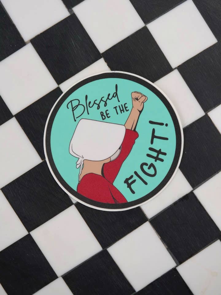 Handmaid Fighting Sticker for wholesale by Moxxie