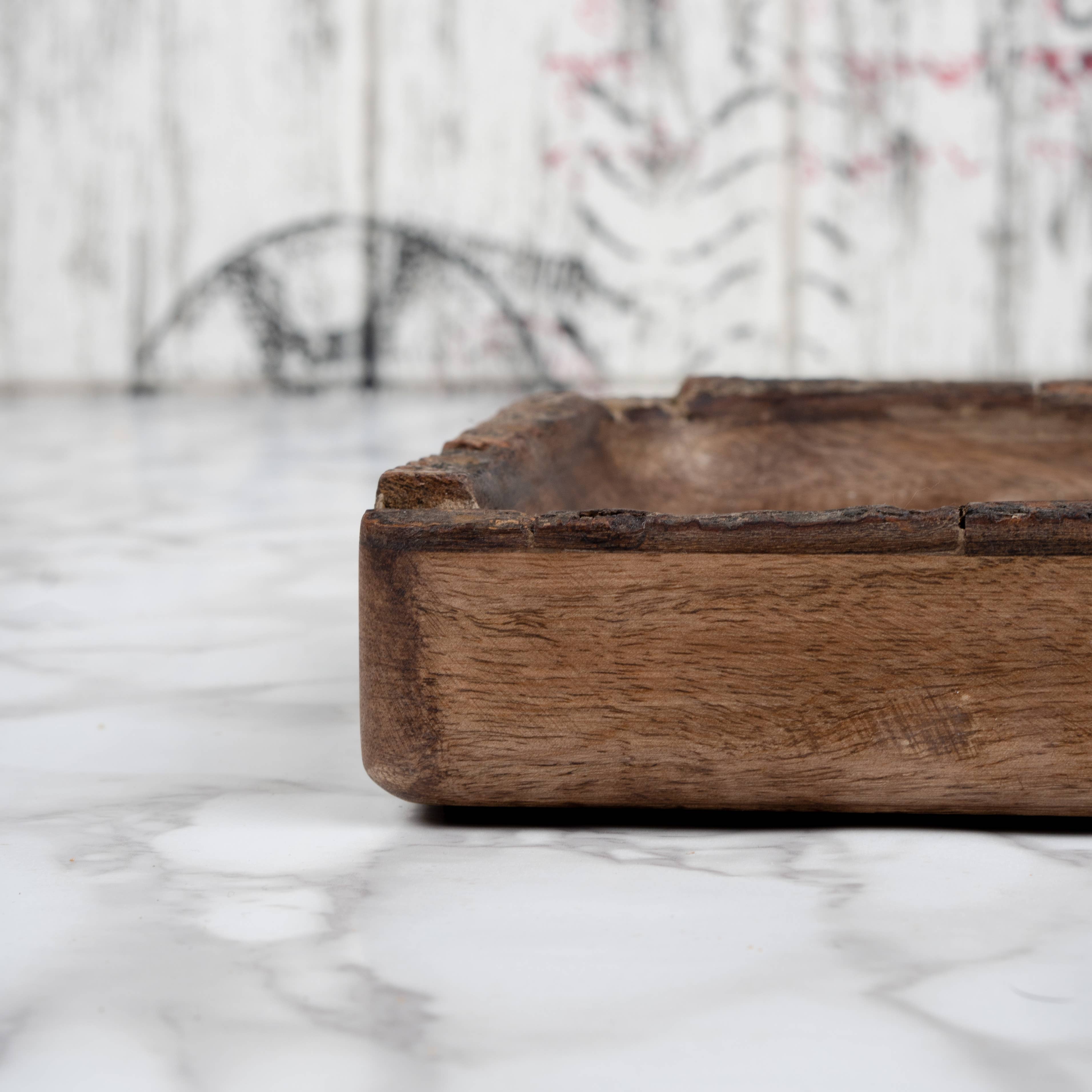 Valor Home Goods - Wholesale Decorative Plate/Dish/Bowl - Food-Safe Rustic Wood Bark Small Serving Square Bowl 10