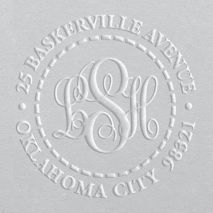 Address Embosser - Klassisches Monogramm für den Großhandel von Ladd Stamps
