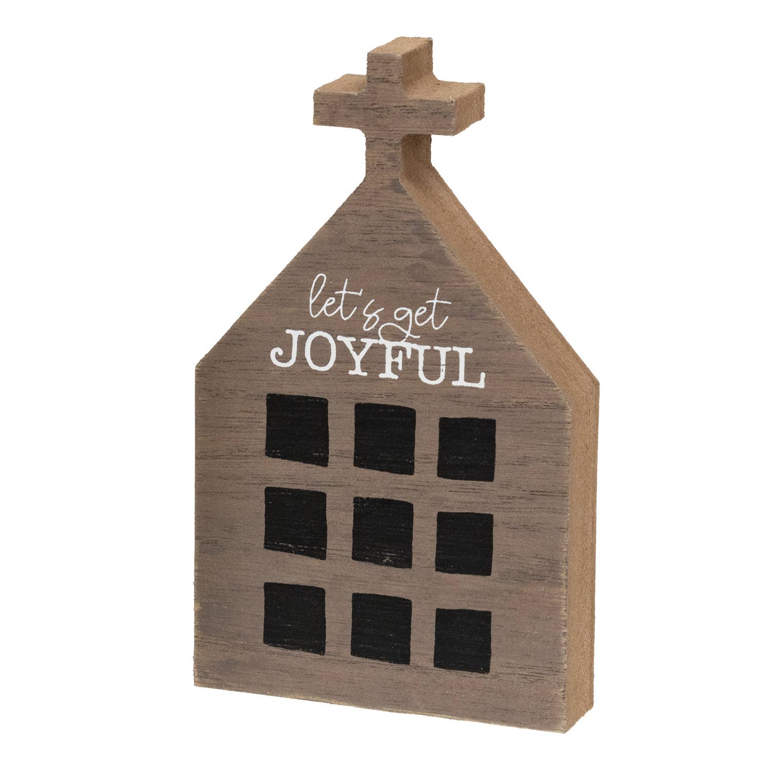 The Hearthside Collection - Wholesale Kerstdecoratie - Vrolijke, Vrolijke, Huiselijke Chunky Primitieve Huisoppas - 3 Assorti.3