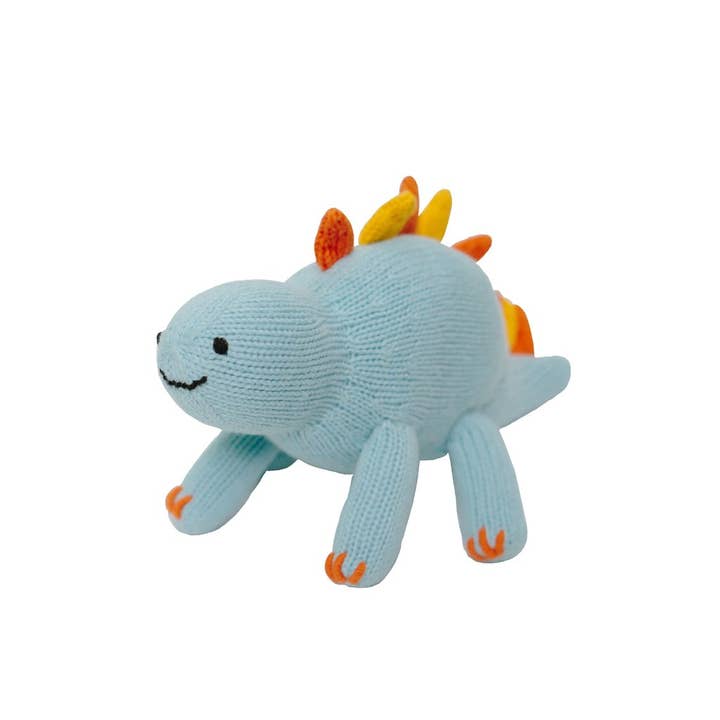 Global Goods Partners - Wholesale Stuffed/Plush Toy - Kids & Baby - Knit Stegosaurus Dinosaur Toy
