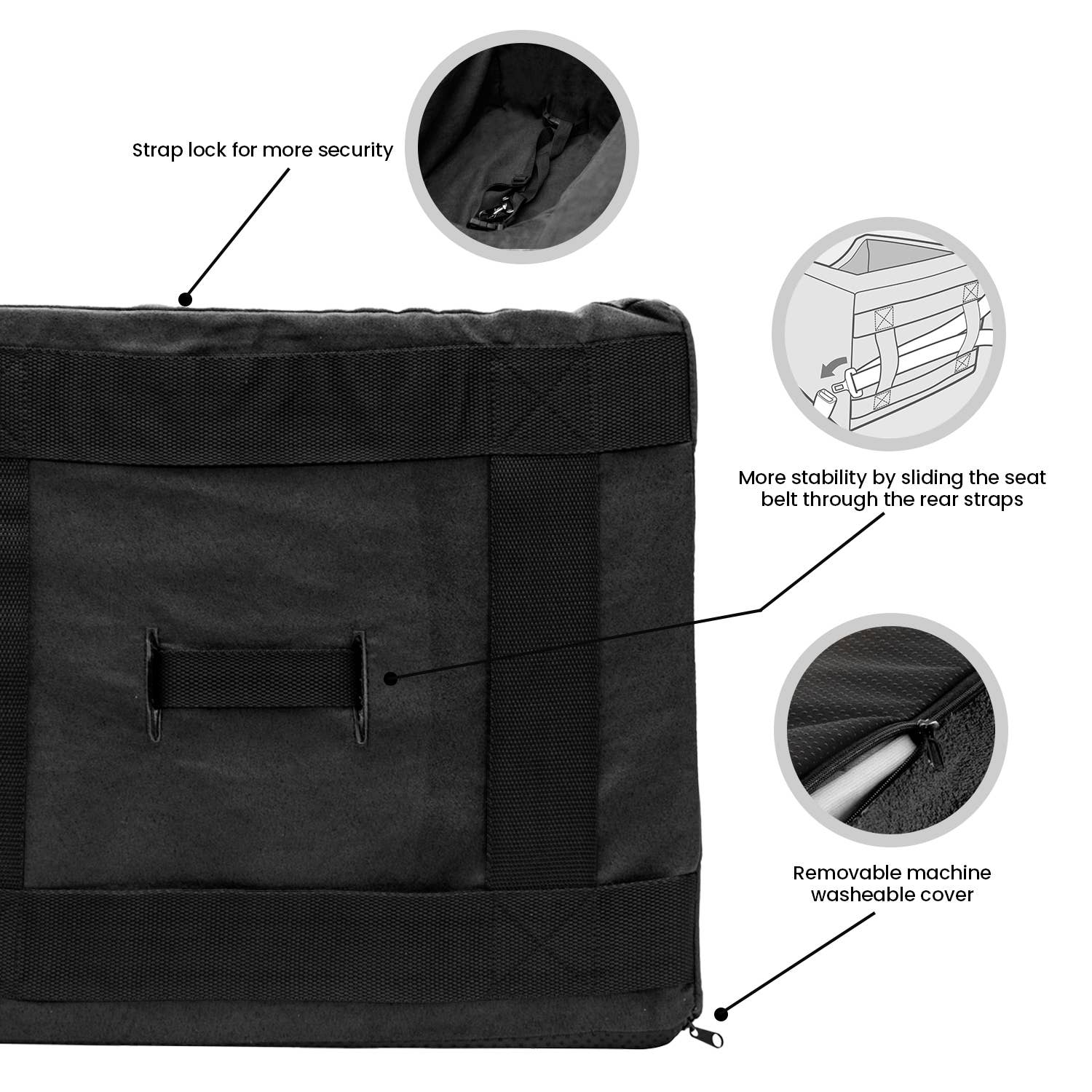 Precious Tails - Wholesale Pet Carrier - Cat/Dog - Precious Tails High Density Foam Pet Booster Seat61