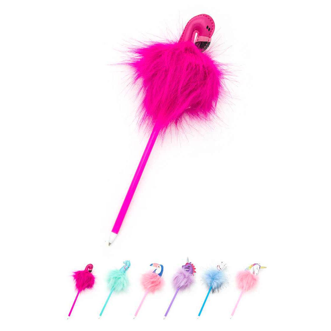Artini Accessories – wholesale Pen – Cute Animal Pom Pom Pen Set1