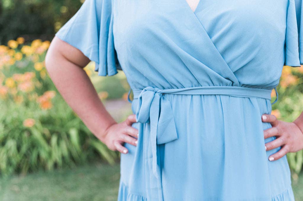 Peony Alley - Vendita all'ingrosso Vestito - Donna - Abito midi tinta unita color ambra9