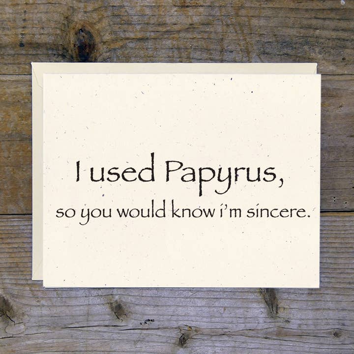 Carte Papyrus pour la vente par Troy Cloth & Paper